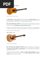 Trabalho de Musica - Tipos de Violão