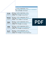 Semester Schedule For DBA