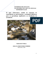 El Agua Subterránea Estudio de Esquemas de Conocimiento en Universitarios y Estrategias Didácticas para Su Aprendizaje Significativo en Estudiantes de PDF