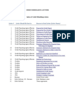 Templates of Credit Rebuilding Letters