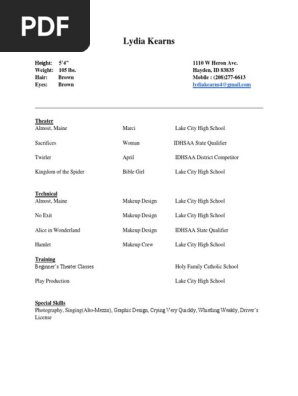 theatre resume-2