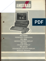 Amstrad PC1640 PC-MD PC-CD PC-ECD Service Manual 300dpi Agujereado