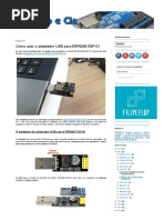 Como Usar o Adaptador USB Para ESP8266 ESP-01 - Arduino e CIA