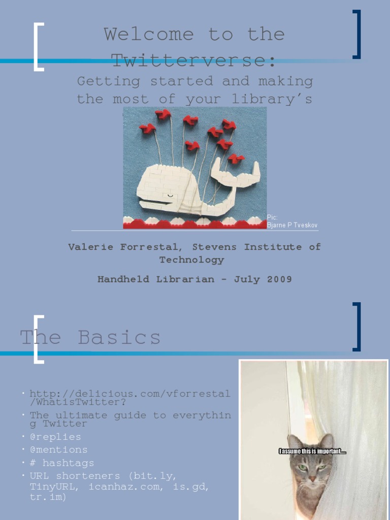 Twitter Tips for Librarians | PDF | Computer Mediated Communication ...