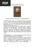 Conteúdo Resumido Das Obras Espíritas de Camille Flammarion