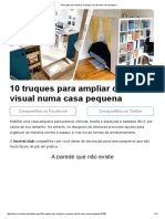 10 Truques para Ampliar o Espaço Visual Numa Casa Pequena