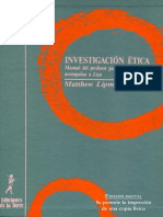 Lipman Matthew - Lisa, Investigacion Etica (manual del profesor).pdf