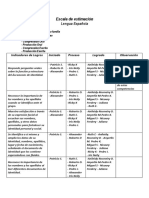 Escala de Estimación Lengua Española