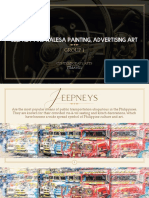 Jeepney and Kalesa Painting, Advertising Art