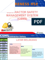 Materi CSMS For Contractor