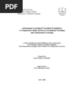 Download Autonomous Learning in Translation Sarah by Gokalp Tulek SN39769563 doc pdf