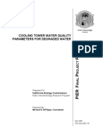 Cooling Tower Water Quality Parameters for Degraded Water