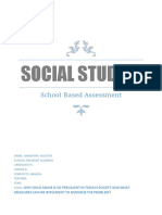 Social Studies: School Based Assessment
