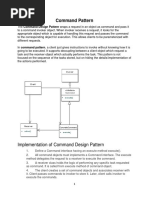 Implementation of Command Design Pattern