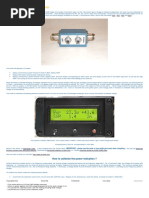 ARDUINO RF Power & SWR Meter: How To Calibrate The Power Indication ?