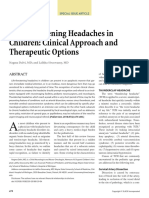 Life-Threatening Headaches in Children: Clinical Approach and Therapeutic Options