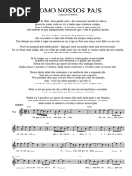 Como Nossos Pais Partitura Em Am