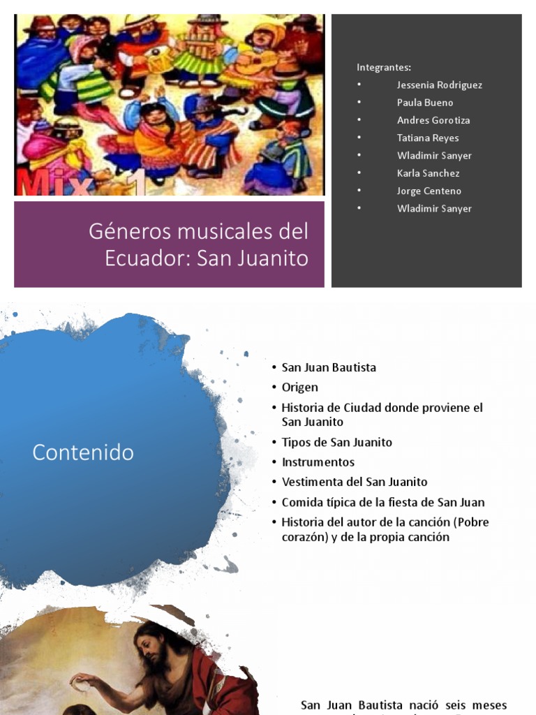 Generos Musicales Del Ecuador San Juanito Ecuador