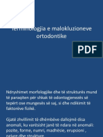 P.terminologjia e Malokluzioneve Ortodontike Per Vitin e 4 Ligj. Per Rezonance.. Ushtrimi I 3 Per