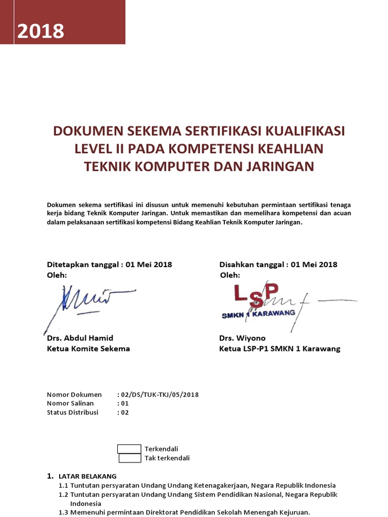 2. Dokumen Skema Kkni Lv II Tkj