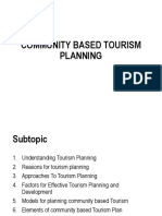 PLAN COMMUNITY TOURISM