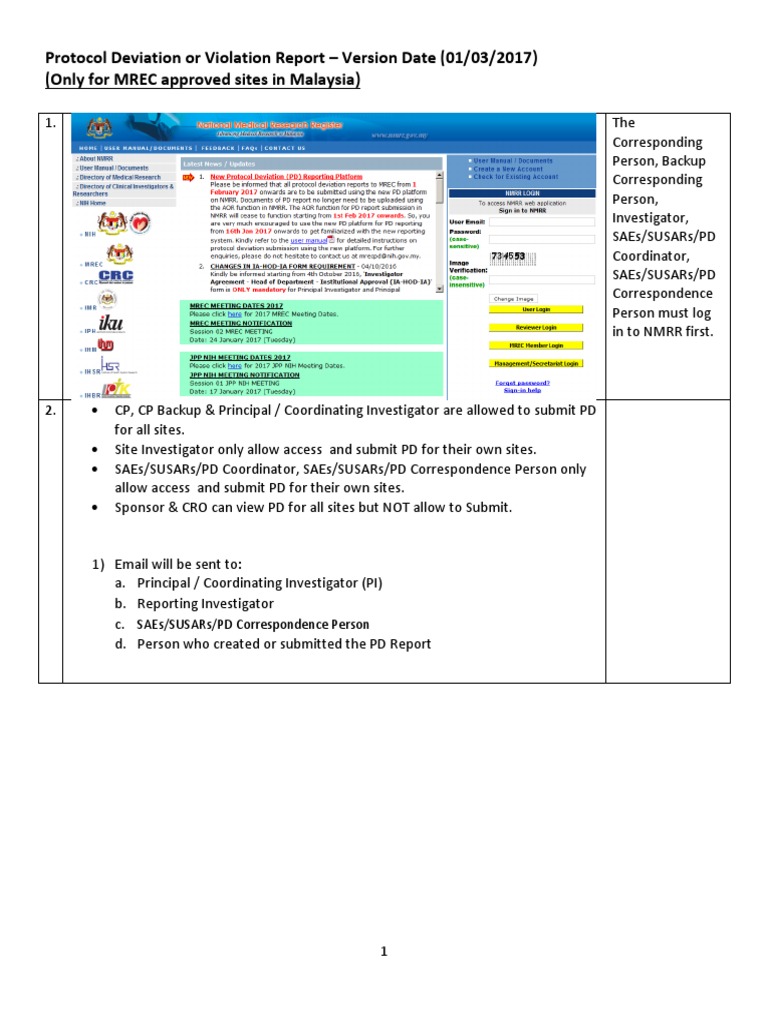 Protocol Deviation Submission Guide | PDF | Computing | Software