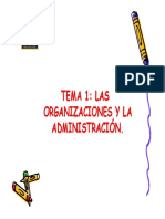 Las Organizaciones y La Administracion