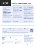 New York State Voter Registration Form: Instructions