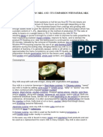 Preparation of Soyabean Milk and Its Comparison With Natural Milk