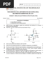 Dec 17 Analog Electronics Circuit (ICE 2104) Makeup