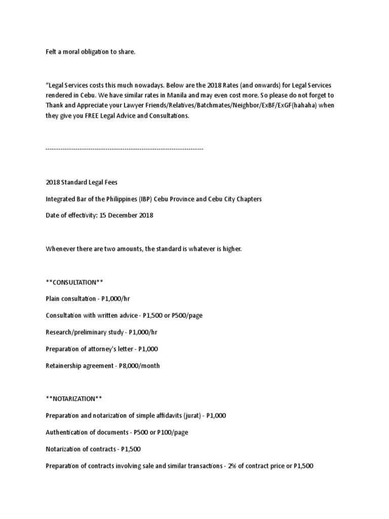 Legal Fees PDF Lawyer Justice