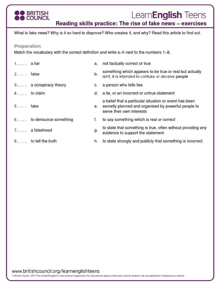 The Rise of Fake News - Exercises PDF | PDF | Lie | Public Sphere