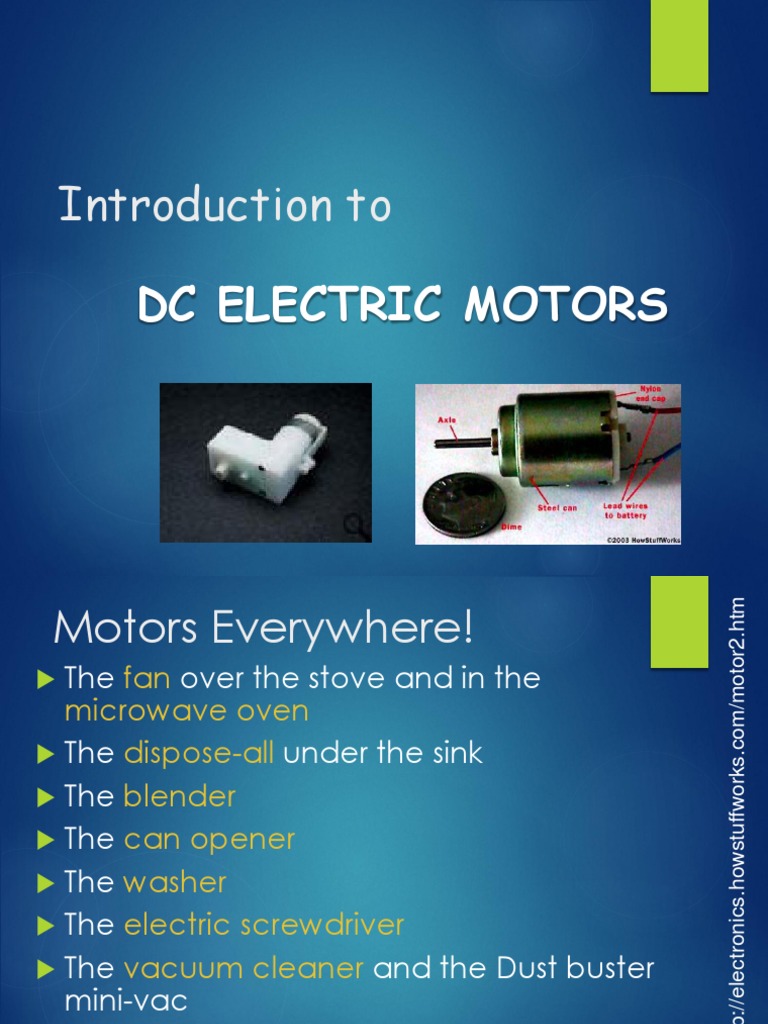 Introduction To DC Electric Motors | PDF | Electric Motor | Magnetic Field