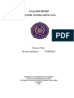 Analisis Resep Deviana Indahsari (Apotek Alinda) - 1