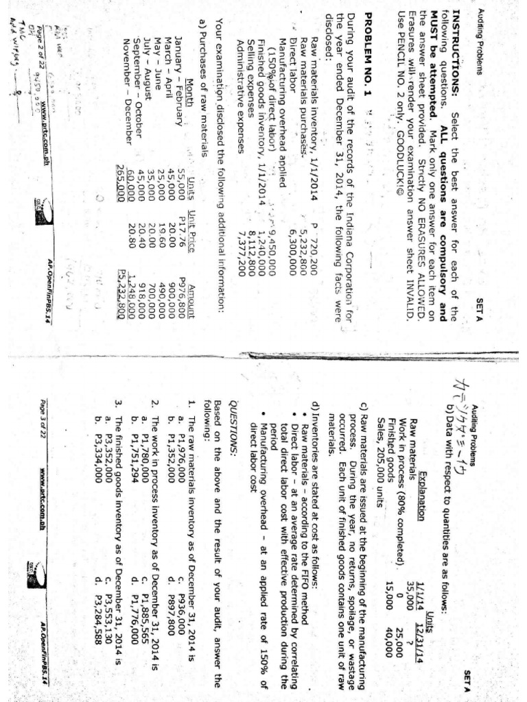 PRTC Auditing Problems | PDF