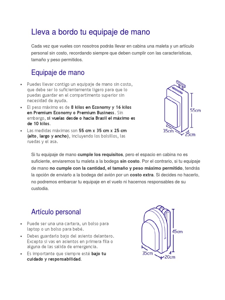 لا يطاق مسخ دائما dimensiones de maleta de mano latam - srilankapuwath.com