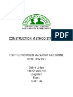 Proposed McCarthy and Stone Development Construction Method Statement