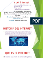 Historia del internet en