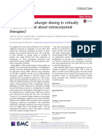 Optimizing Micafungin Dosing in Critically Ill Patients: What About Extracorporeal Therapies?