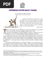 Diferencias Entre Baile y Danza
