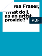 FRASER, Andrea. 'What do I, as an artist, can provide' (em inglês).pdf