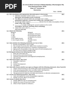 11th Commerce Questiona Paper