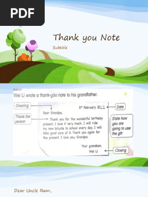 Thank You Note