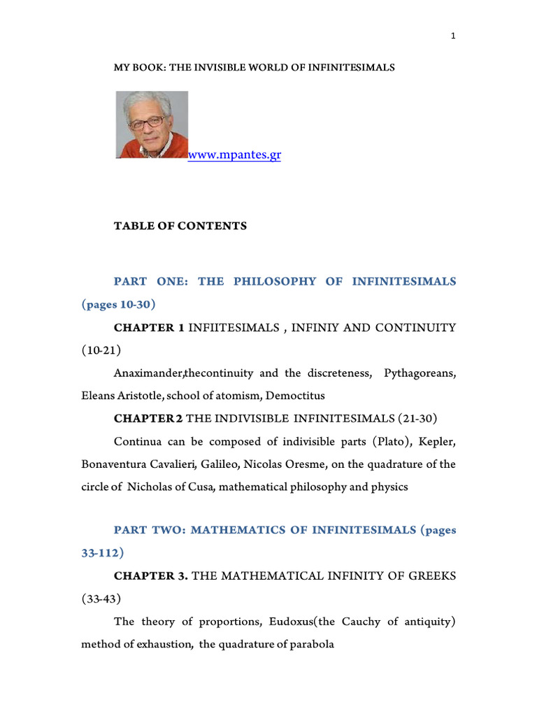 The Invisible World of Infinitesimals | PDF | Infinity | Calculus