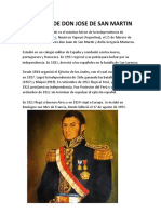 Biografia de Don Jose de San Martin