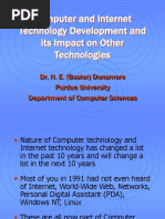 Computer and Internet Technology Development and Its Impact On Other Technologies