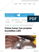 Cómo hacer tus propias bombillas LED