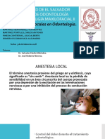 Anestésicos Locales en Odontología: Propiedades, Mecanismo de Acción y Cálculo de Dosis