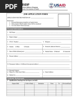 m Sdp Job Applicationform