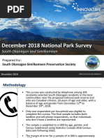 SOSPS National Park Reserve Survey Report
